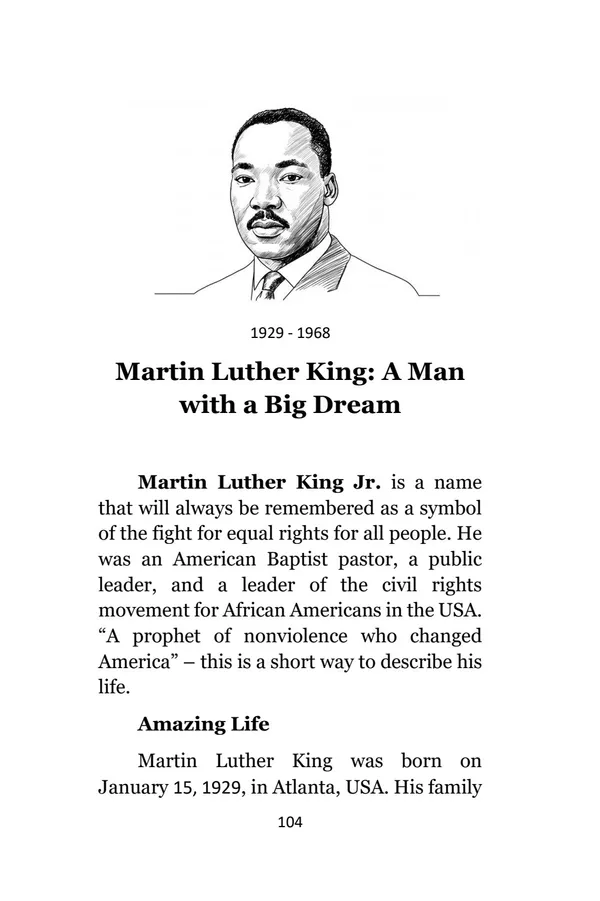 Martin Luther King Jr. — a man with a big dream